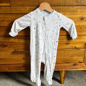 Milkberry White and Blue Kids One Piece